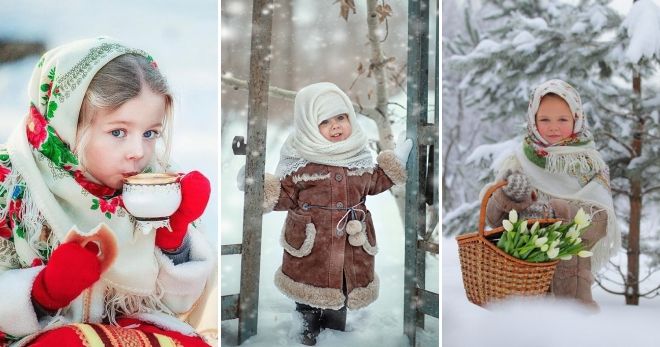 Зимняя фотосессия на улице с детьми необычная